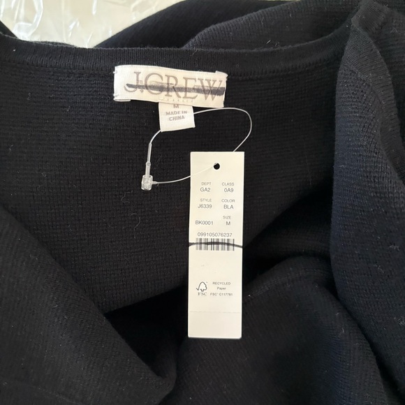 NWT J. Crew Juliette Collarless Sweater-blazer Black Monogrammed LAB - Picture 5 of 7
